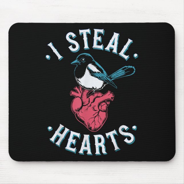 Mousepad Eu Roubo Corações, Magpie Anatomical Heart Valen (Frente)