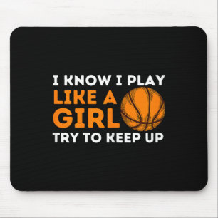 Mousepad Eu Sei Que Eu Brinco Como Uma Garota Tentando Cont