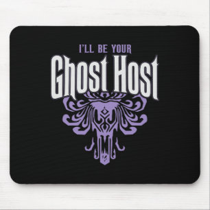Mousepad Eu serei seu anfitrião fantasma no Dia das Bruxas 