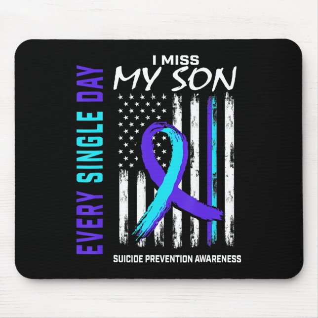 Mousepad Eu Sinto Falta Do Meu Filho Prevenção Suicida Sens (Frente)