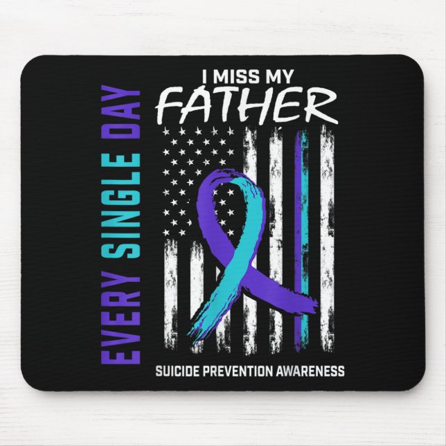 Mousepad Eu Sinto Falta Do Meu Pai Padre Suicídio Prevenção (Frente)