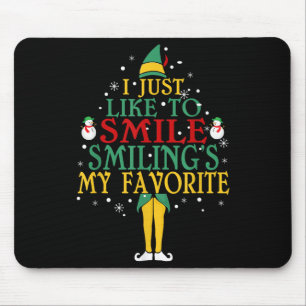 Mousepad Eu só gosto de sorrir é o meu Natal favorito