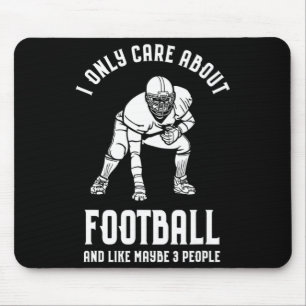 Mousepad Eu só me importo com meu futebol e 3 Pessoas F