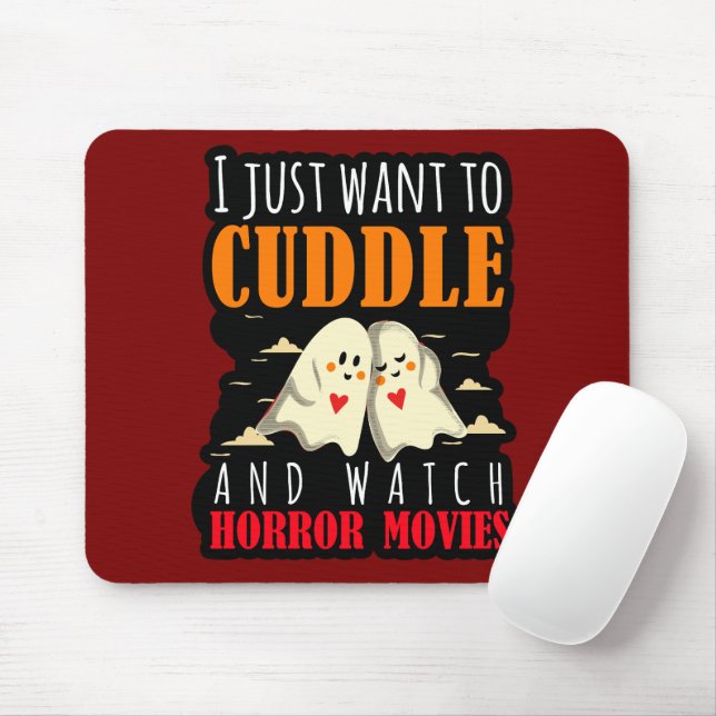 Mousepad Eu Só Quero Amarrar E Ver Filmes Horrores (Com mouse)