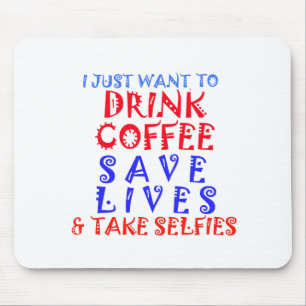 Mousepad Eu só quero tomar café