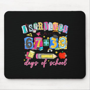 Mousepad Eu Sobrevivi 100 Dias De Escola Sala De Aula Do Pr