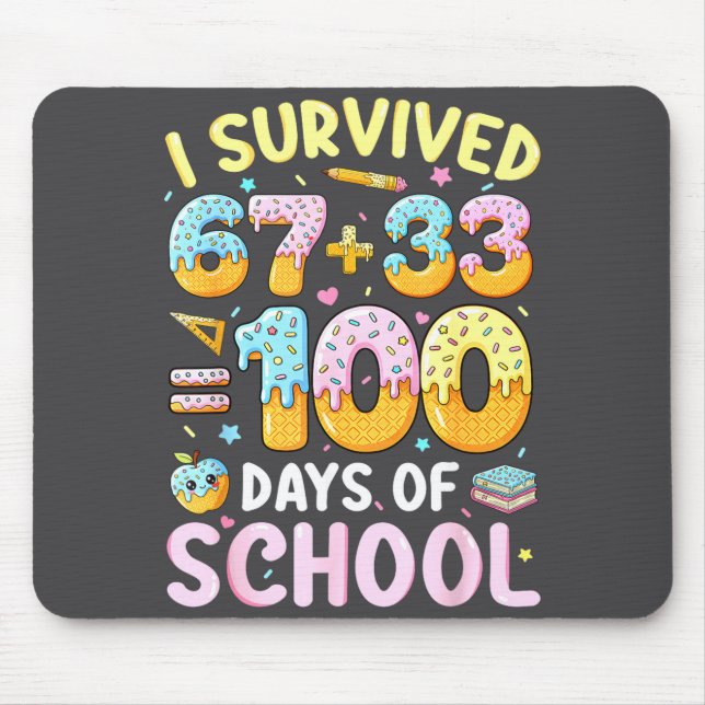 Mousepad Eu Sobrevivi 67 33 Dias Escola (Frente)