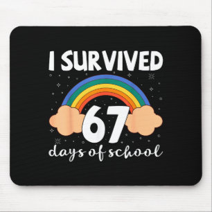 Mousepad Eu Sobrevivi 67 Dias De Escola Piada Engraçada Alu