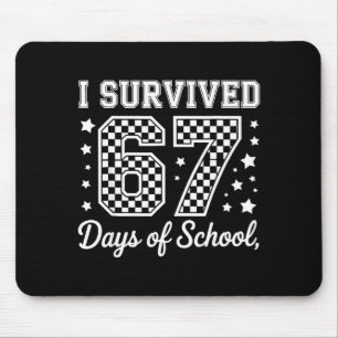 Mousepad Eu Sobrevivi 67 Dias De Escola Piada Meme Professo
