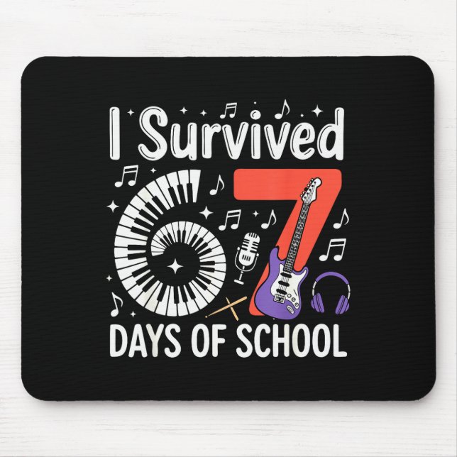 Mousepad Eu Sobrevivi 67 Dias De Escola - Professores Aluno (Frente)