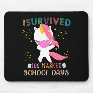 Mousepad Eu Sobrevivi A 100 Dias Escolares Mascarados Dabit