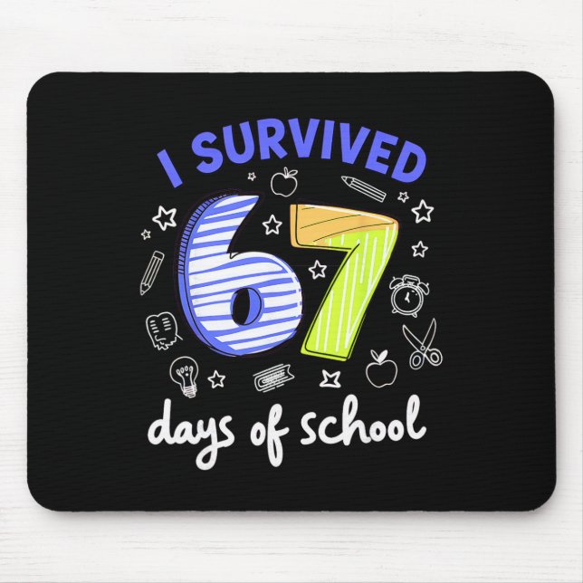 Mousepad Eu Sobrevivi a 67 Dias de Aula Meme Professor Alun (Frente)