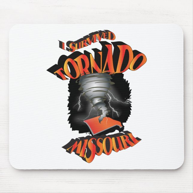 Mousepad Eu Sobrevivi a Tornado Missouri (Frente)