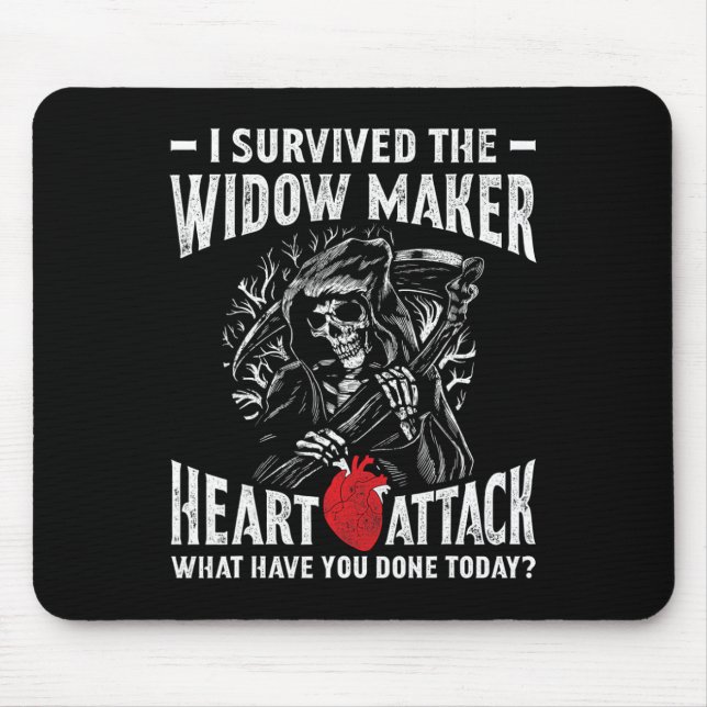 Mousepad Eu Sobrevivi À Viúva Que Atacava O Coração (Frente)
