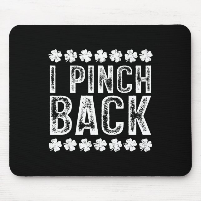 Mousepad Eu Soco Ck Engraçado Dia de São Patrício Eu Belisc (Frente)