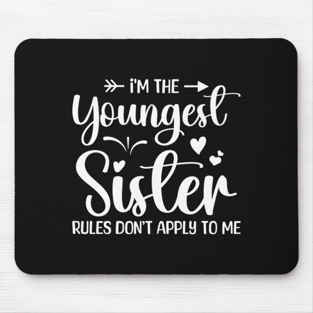 Mousepad Eu Sou A Irmã Mais Nova Regras Não Se Aplicam A Mi (Frente)
