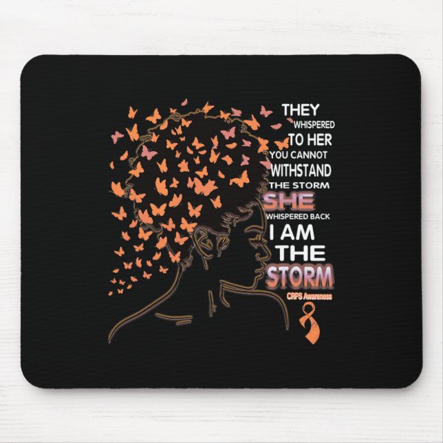 Mousepad Eu Sou A Tempestade Mulher Negra Conscientização C (Frente)
