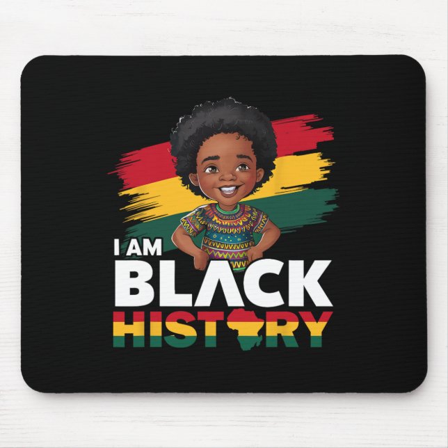 Mousepad Eu Sou Afro Boy da História Negra Pequeno Príncipe (Frente)