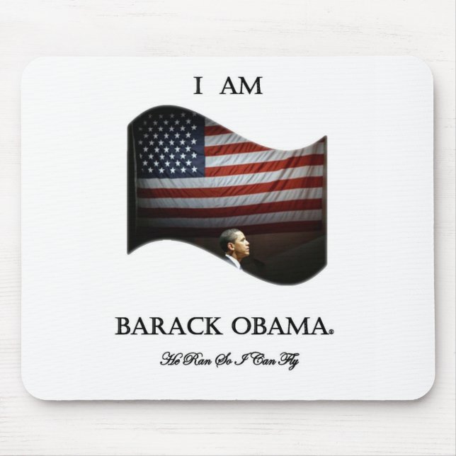 Mousepad Eu sou Barack Obama (a cor) (Frente)