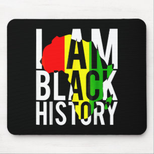 Mousepad Eu Sou História Negra Mês da História Negra Orgulh