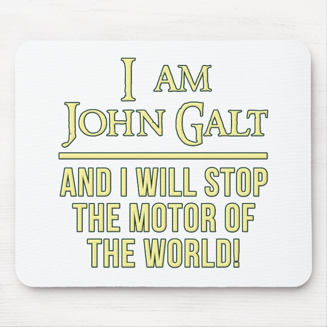 Mousepad Eu sou John Galt (Frente)