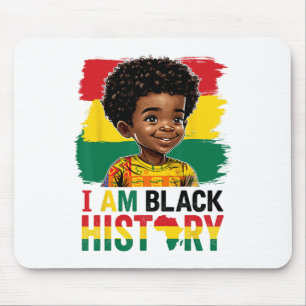Mousepad Eu Sou Menino Afro História Negra Príncipe Pouca M