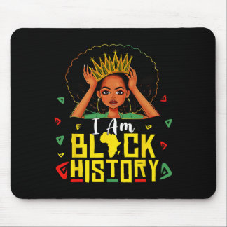 Mousepad Eu Sou Mulher Negra História Menina Mês da Históri