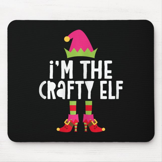 Mousepad Eu sou o Elfo Artesanal Correspondendo ao Elf de N (Frente)