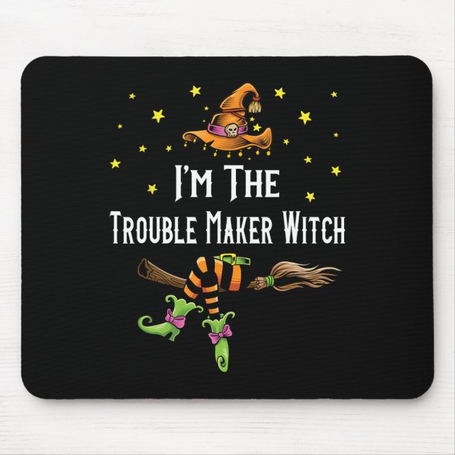 Mousepad Eu Sou O Grupo De Combate Ao Halloween Da Bruxa Do (Frente)