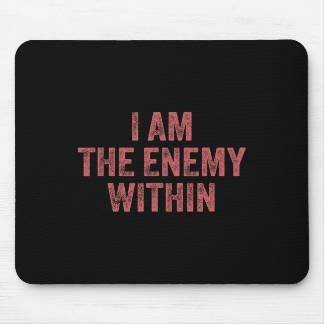 Mousepad Eu Sou O Inimigo No Pun Voting Trump 2024 Electi (Frente)