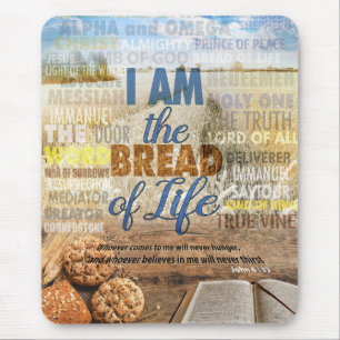 Mousepad Eu sou o pão da vida, Jesus disse