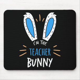 Mousepad Eu sou o professor Bunny Ears ensinando no domingo