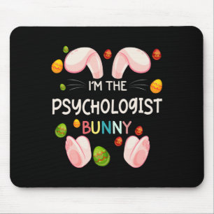 Mousepad Eu Sou o Psicólogo Coelho Engraçado Correspondente