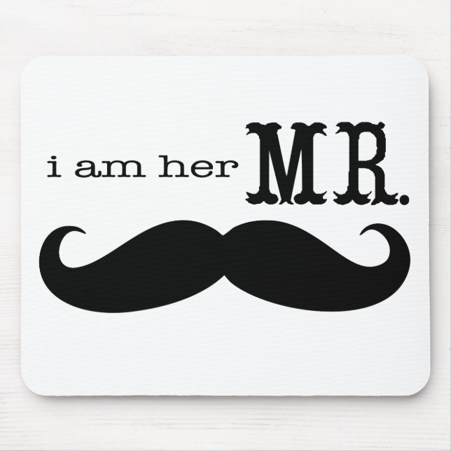 Mousepad Eu sou o Sr. Mustache. (Frente)