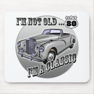 Mousepad Eu sou presentes de aniversário do 80 do clássic