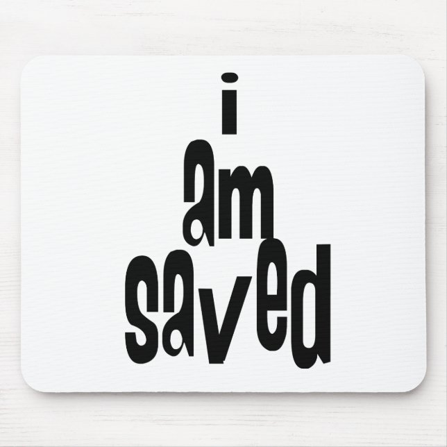 Mousepad Eu sou Saved Christian (Frente)