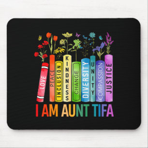 Mousepad Eu Sou Tia Tifa Direitos Humanos Florais Mulheres