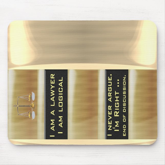 Mousepad Eu sou um advogado (Frente)
