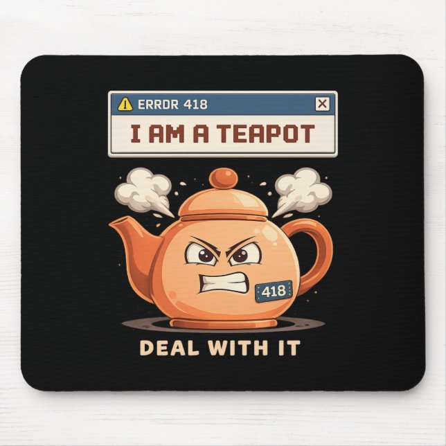 Mousepad Eu sou um bule de chá (Frente)
