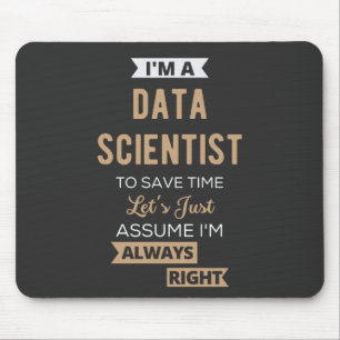 Mousepad Eu sou um cientista de dados, para economizar Vamo