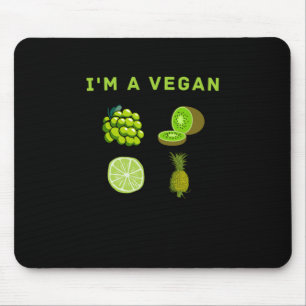 Mousepad Eu sou um Dia Mundial da Vegetariana-comida