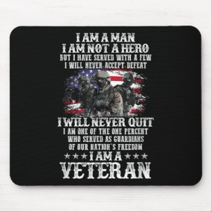 Mousepad Eu Sou Um Homem Que Não Estou Herói Eu Sou Um Dia