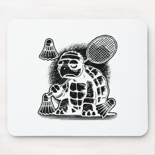 Mousepad Eu Sou Um Jogador De Badminton, Um Shuttle (Frente)