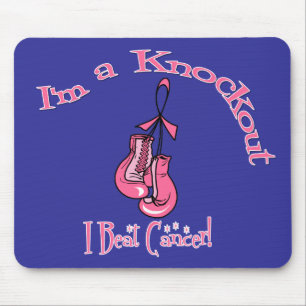 Mousepad Eu sou um KO que eu bato o cancro da mama