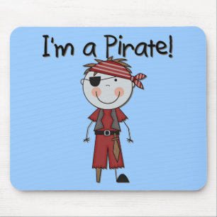 Mousepad Eu sou um Pirata - Camisetas e Presentes para Meni