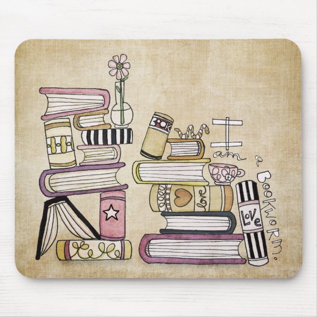 Mousepad eu sou um rato de biblioteca (Frente)