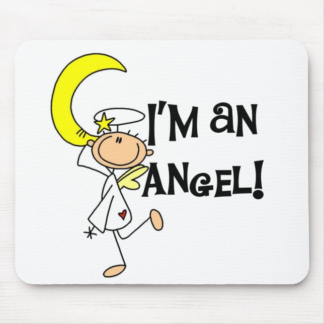 Mousepad Eu sou uma Camisetas e Presentes de Anjo (Frente)