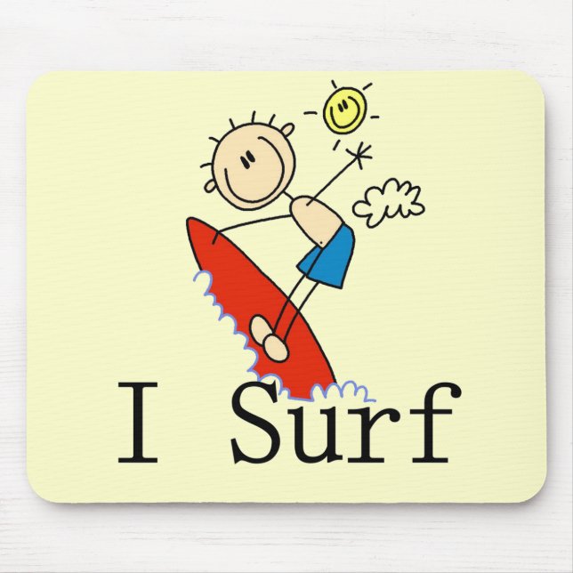 Mousepad Eu Surfo Camisetas e Presentes (Frente)