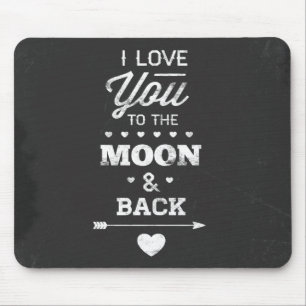 Mousepad Eu Te Amo À Lua E De Volta