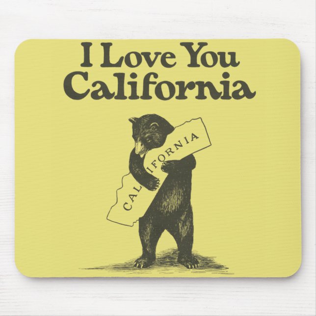 Mousepad Eu te amo Califórnia (Frente)